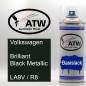 Preview: Volkswagen, Brilliant Black Metallic, LA9V / R8: 400ml Sprühdose, von ATW Autoteile West.